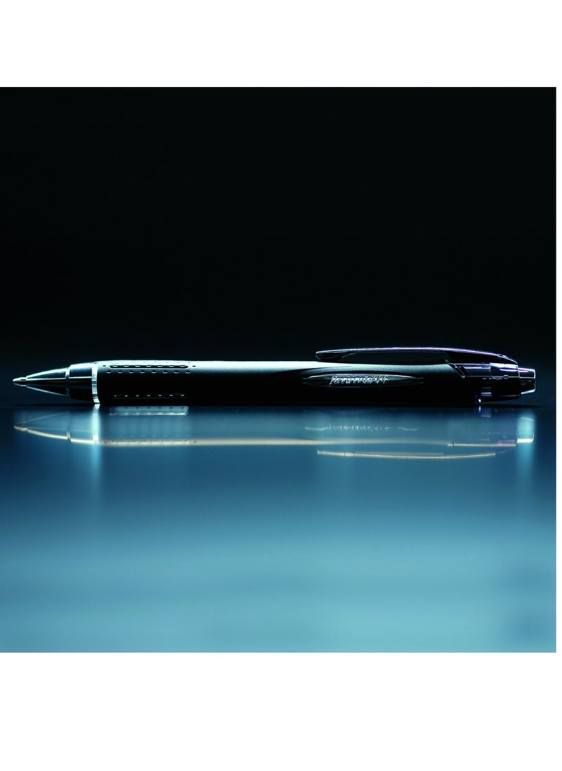 Uniball 12-Piece Jetstream Retractable Rollerball Pen 0.7mm Tip Blue Ink  - Image 5