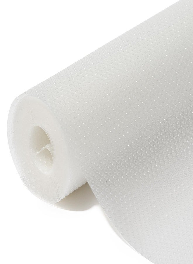 BINO | Non Adhesive Shelf Liner Roll - Dotted Clear, Non Slip Drawer and Shelf Liner for Kitchen Cabinets - Image 1