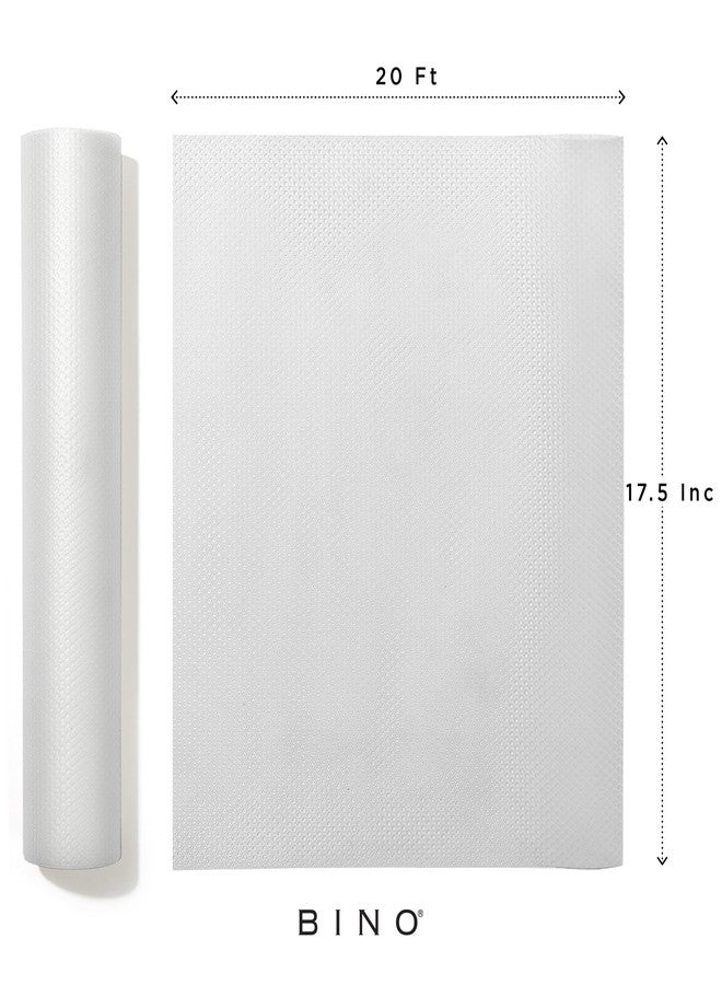 BINO | Non Adhesive Shelf Liner Roll - Dotted Clear, Non Slip Drawer and Shelf Liner for Kitchen Cabinets - Image 2