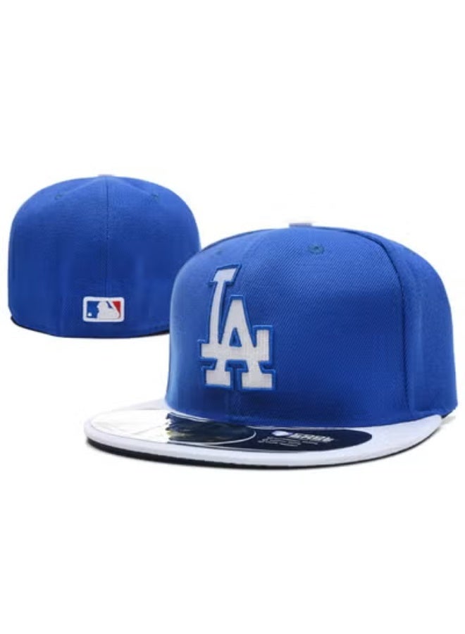 New Era Los Angeles Dodgers Blue  White Official MLB Fitted Cap with LA Logo 59.6cm