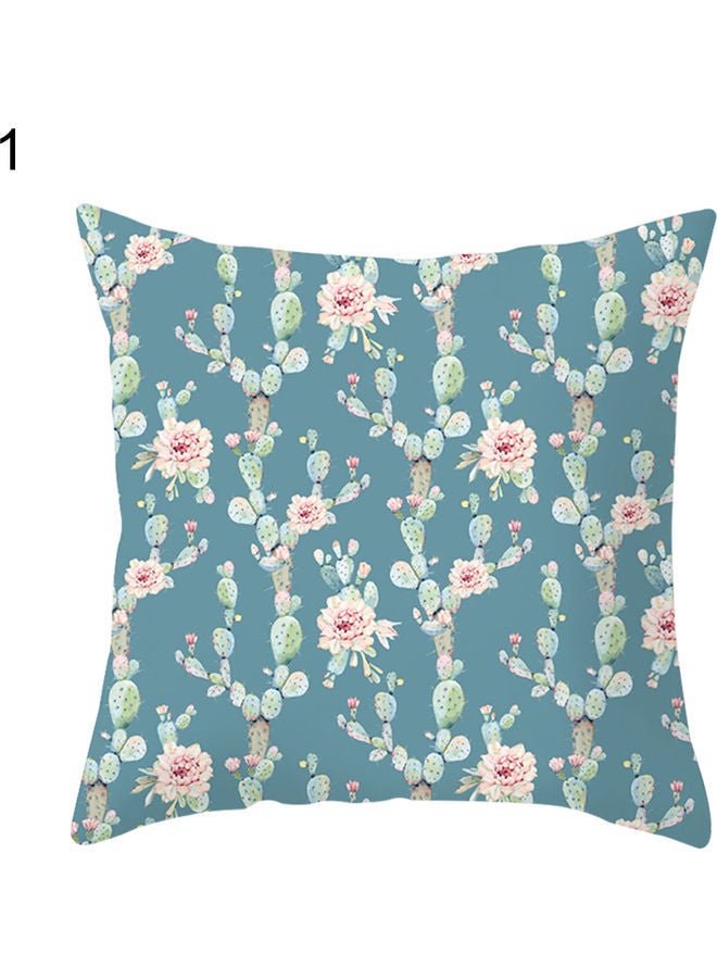 NIBEMINENT Floral Printed Washable Cushion Cover Multicolour