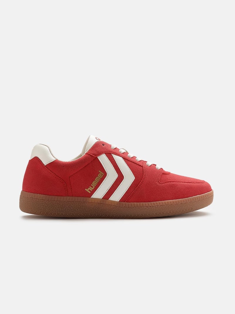 hummel Classic Verve Casual Lace-up Sneaker for Men Enhanced Comfort with Cushioned Insole and Slip-Resistant - UK 6 Red/White - Image 5