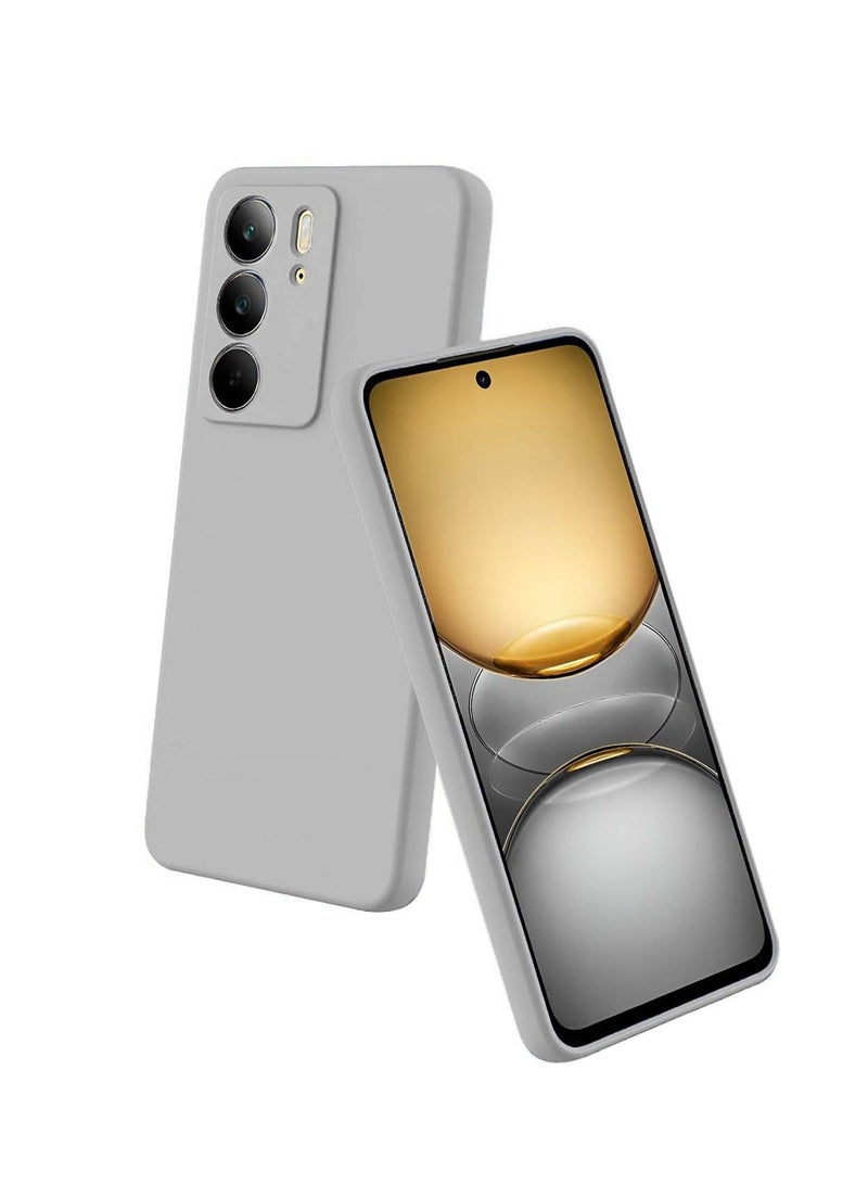 دبليو تيك غطاء الهيكل من السيليكون السائل الناعم من ريلمي سي 75 4 جي 2024 - رمادي - Image 1