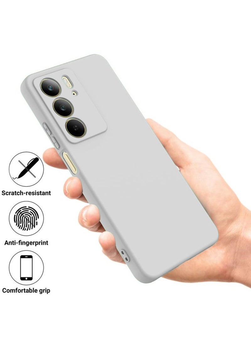 دبليو تيك غطاء الهيكل من السيليكون السائل الناعم من ريلمي سي 75 4 جي 2024 - رمادي - Image 2