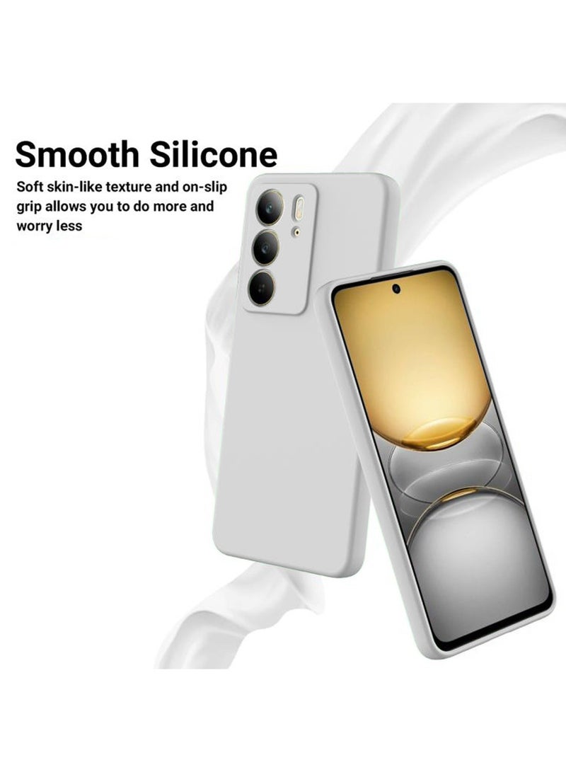 دبليو تيك غطاء الهيكل من السيليكون السائل الناعم من ريلمي سي 75 4 جي 2024 - رمادي - Image 3