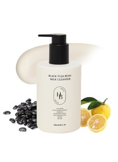Black Yuja Bean Milk Cleanser  Sensitive Skin Korean Skincare Vegan Hypoallergenic Moisturizing Hydrating First Facial Cleansing Cleansing Milk KBeauty