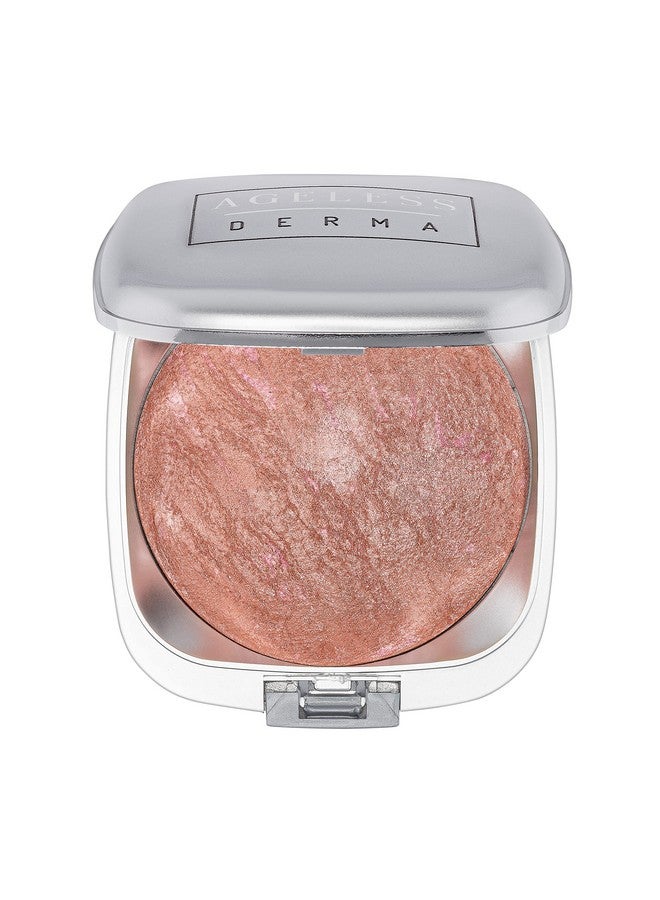 Ageless Derma Baked Mineral Makeup Healthy Blush With Botanical Extracts (Guava Swirl) Made In Usa. Highlighter Makeup - Image 2