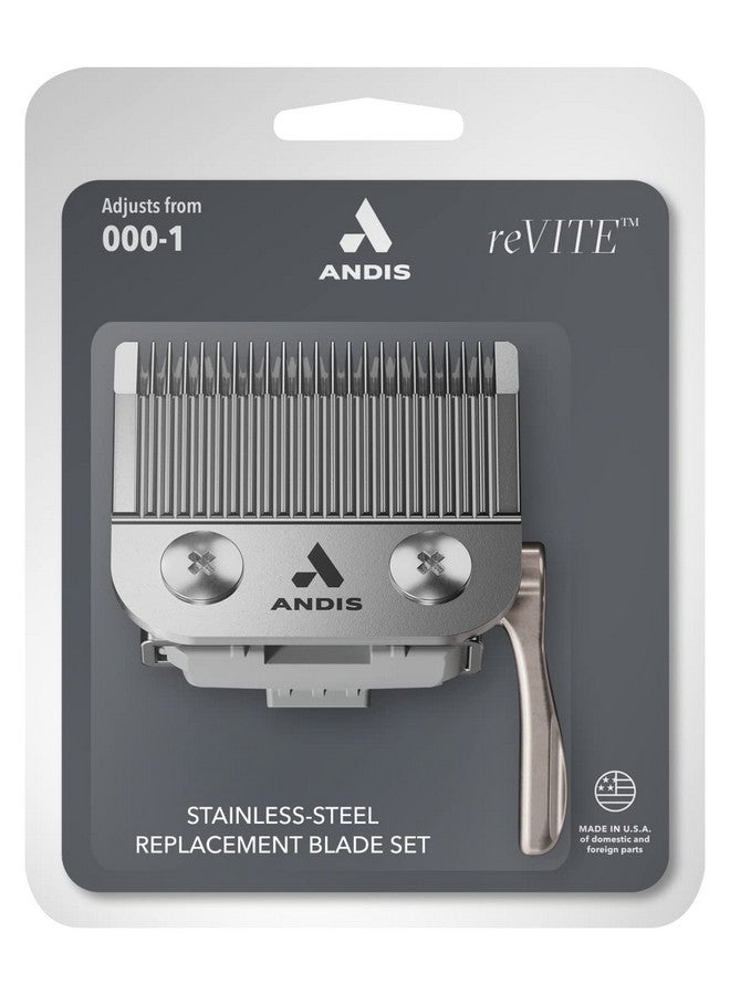 Andis شفرة بديلة من الفولاذ المقاوم للصدأ لماكينة قص الشعر Ndis 86010 Revite Taper - Image 3