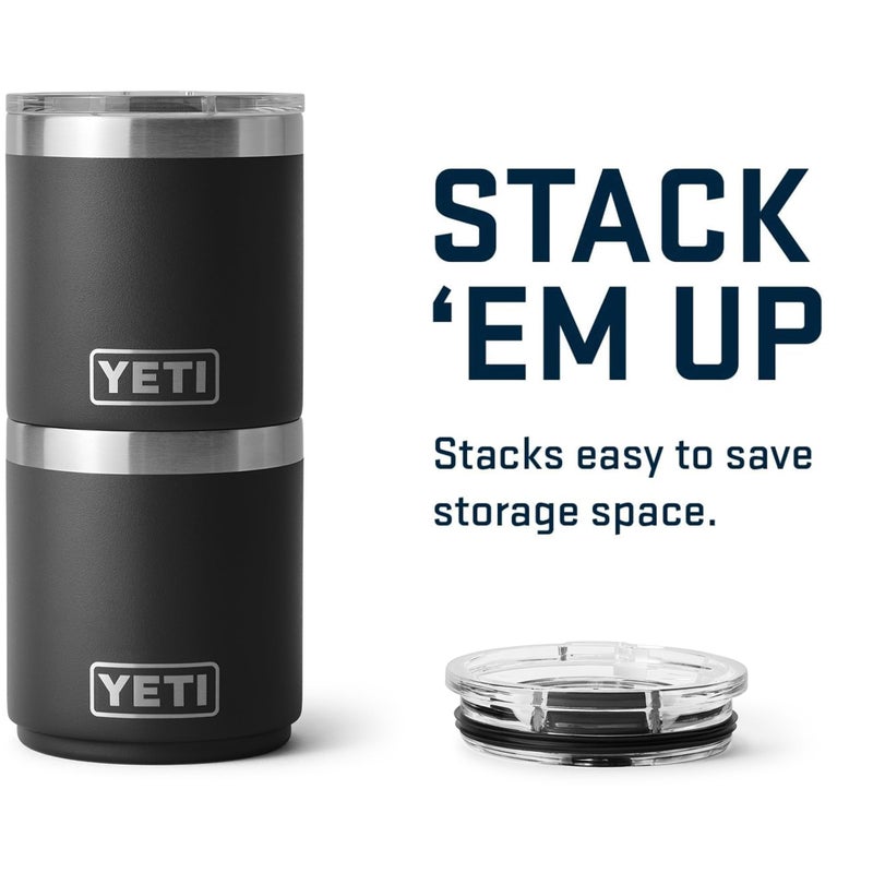YETI Rambler 10 oz Ceramic Lined Lowball 2.0, Vacuum Insulated with MagSlider Lid, Black - Image 5