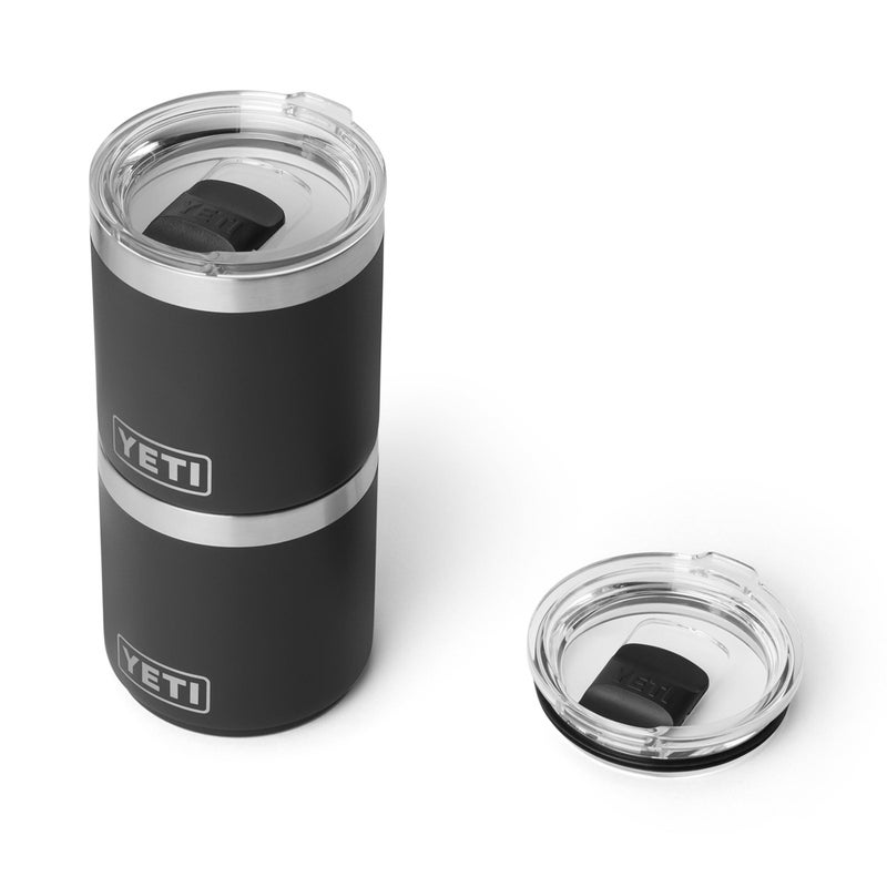 YETI Rambler 10 oz Ceramic Lined Lowball 2.0, Vacuum Insulated with MagSlider Lid, Black - Image 3