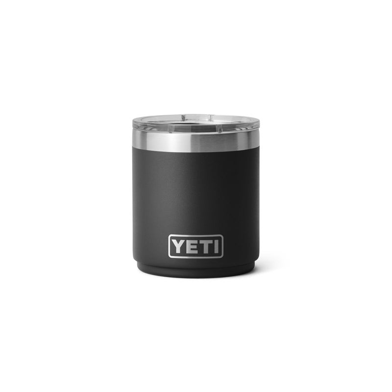 YETI Rambler 10 oz Ceramic Lined Lowball 2.0, Vacuum Insulated with MagSlider Lid, Black - Image 1