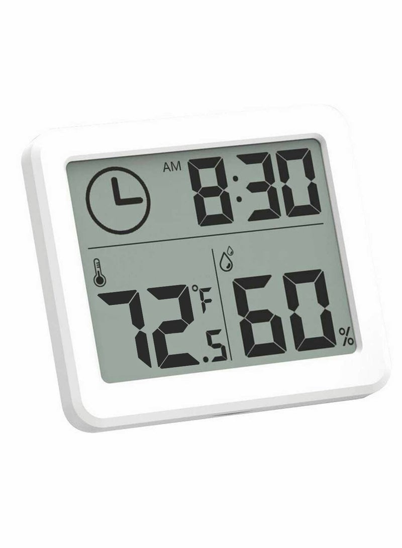 Ultra Thin Digital Thermometer and Hygrometer Indoor Outdoor Temperature and Humidity Monitor for Home Office Nursery Reptile - Image 1