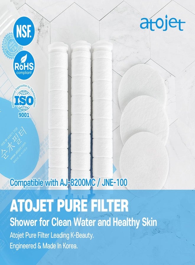Atojet Showerhead Replacement Filters Inspired By Korea's Beauty Culture | Pure Sediment Filters (Head 6pcs+Body 6pcs) for use with AJ-8200 / AJ-8200MC - Image 3