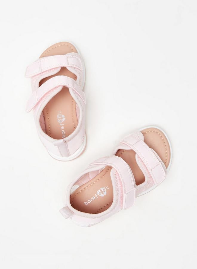 Barefeet صنادل بناتية مزخرفة مع إغلاق بخطاف وحلقة - Image 2