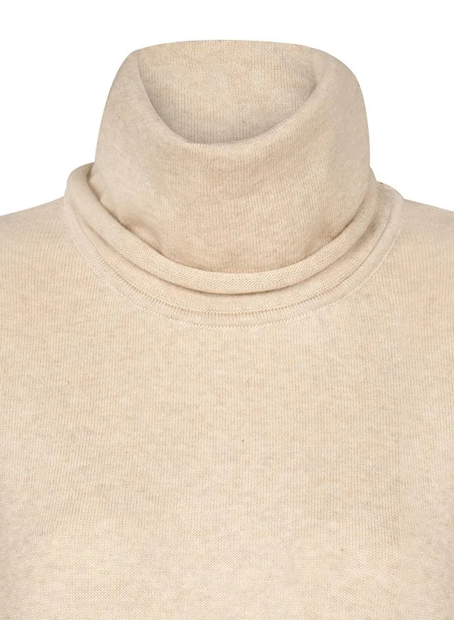 FELIX HARDY Beige Turtleneck Pullover for Women | Best Price UAE