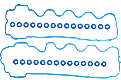 HIHIAV VS50664R for Ford F150 5.4 Valve Cover Gasket Seal Expedition Explorer Mustang Lincoln Mark Navigator Mercury 4.6L 5.4L Head Gasket Seal F-150 F250 F350 2004 2005 2006 04 05 06 VS50372 VCF330-C - Image 1