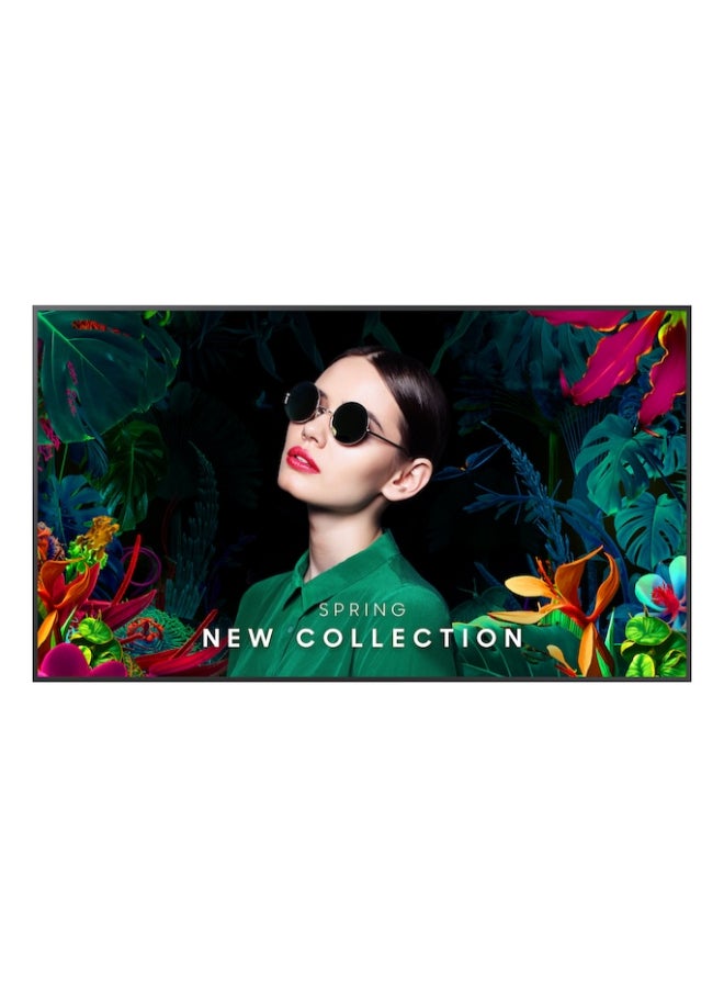 43" 4K UHD Smart Digital Signage Display, Crystal Clear Resolution, Tizen OS, 350 Nit Brightness, 16/7 Operation, Slim Bezel, HDMI/USB Connectivity, Built-in Web Browser, Commercial-Grade | LH43QMCEBGCXUE black