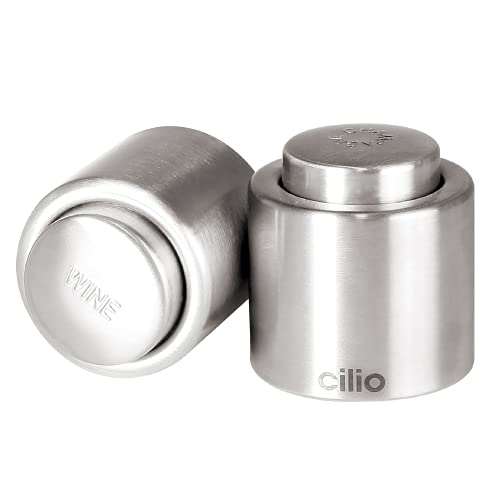Cilio Stainless Steel Champagne Sealer, Bottle Stopper for Sealing Champagne Bottles Large - Image 3