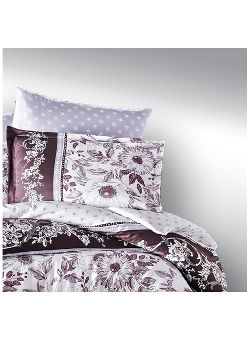 Family Bed Flat Bed sheet Set Cotton 4 pieces size 240 x 250 cm Model 193 from Family Bed - Image 4