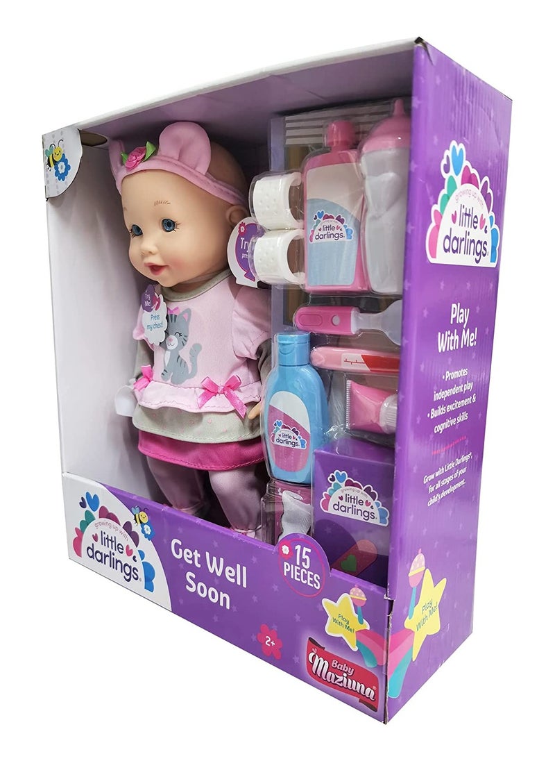 Baby Maziuna Get Well Soon Doll With Accessories  - Image 3
