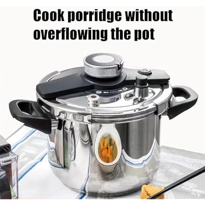 YOMYM Pressure Cooker Kitchen Cooking Utensils Large Capacity Steel Bottom Fast Cooking Energy Saving Housework Pressure Cooker Rice Cooker Suitable For Restaurant Kitchen Restaurants Size  65L - Image 3