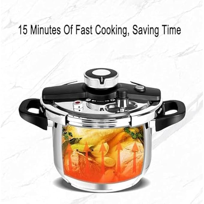 YOMYM Pressure Cooker Kitchen Cooking Utensils Large Capacity Steel Bottom Fast Cooking Energy Saving Housework Pressure Cooker Rice Cooker Suitable For Restaurant Kitchen Restaurants Size  65L - Image 4