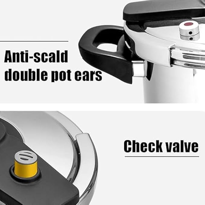 YOMYM Pressure Cooker Kitchen Cooking Utensils Large Capacity Steel Bottom Fast Cooking Energy Saving Housework Pressure Cooker Rice Cooker Suitable For Restaurant Kitchen Restaurants Size  65L - Image 2