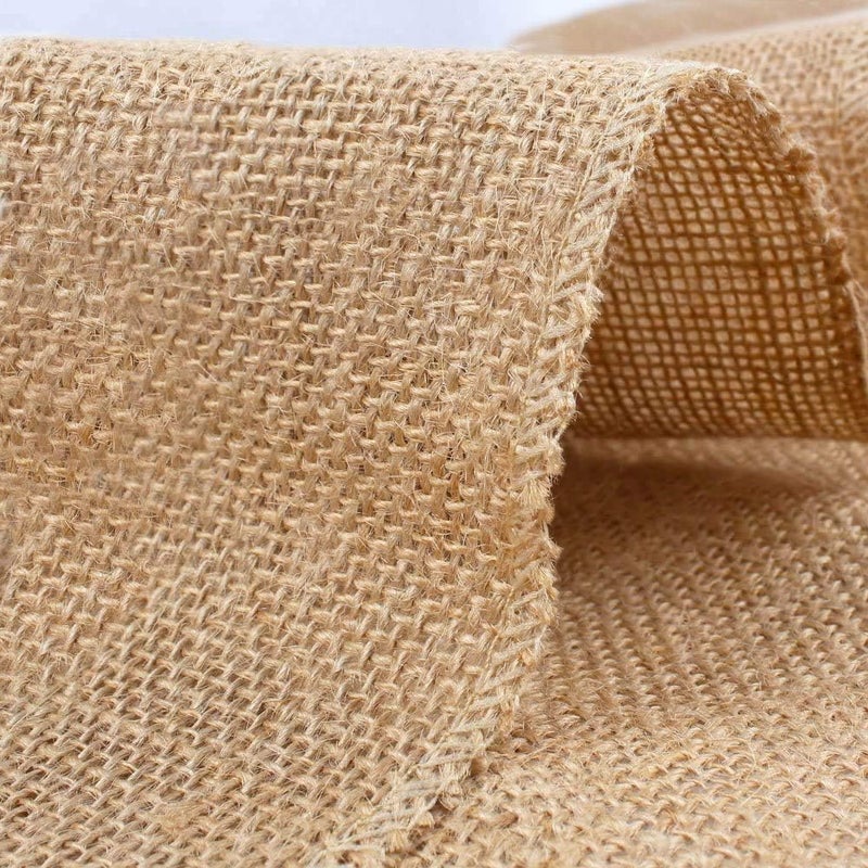 Home Buy Burlap Jute Hessian Roll (with one Sided Laminated) for Table Runner, Wedding, Party, New Year and Christmas Decoration (Brown, Length: 3M x Width: 20CM) - Image 5