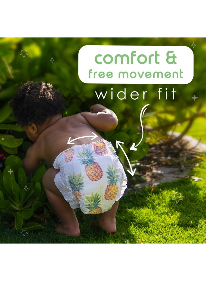 PureBorn Organic Bamboo Baby Diapers Size 1| Tape Style Diapers Hypoallergenic nappies |Upto 5 kgs| Pack of 3x68s Count 204 | Assorted Print - Image 3