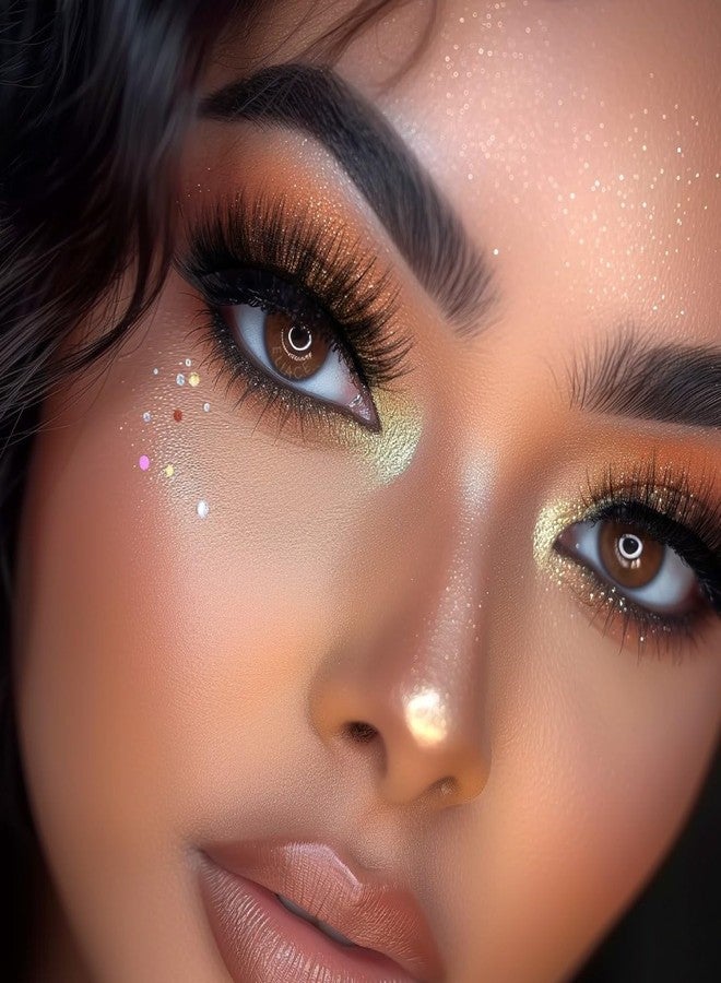 Eliace False Eyelashes Natural look Cat Eye Lashes Wispy Strips 15 Pairs,3D Mink Lashes Fake Eyelashes Fluffy Volume Dramatic Long Cross Wispies Lash Reusable Soft Band Comfortable,Chloe Style - Image 2