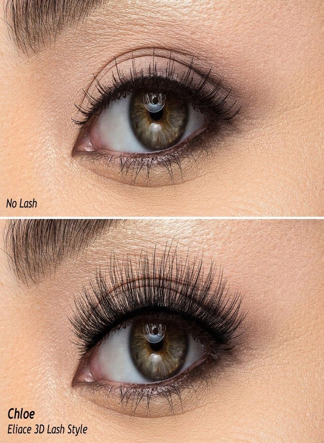 Eliace False Eyelashes Natural look Cat Eye Lashes Wispy Strips 15 Pairs,3D Mink Lashes Fake Eyelashes Fluffy Volume Dramatic Long Cross Wispies Lash Reusable Soft Band Comfortable,Chloe Style - Image 5