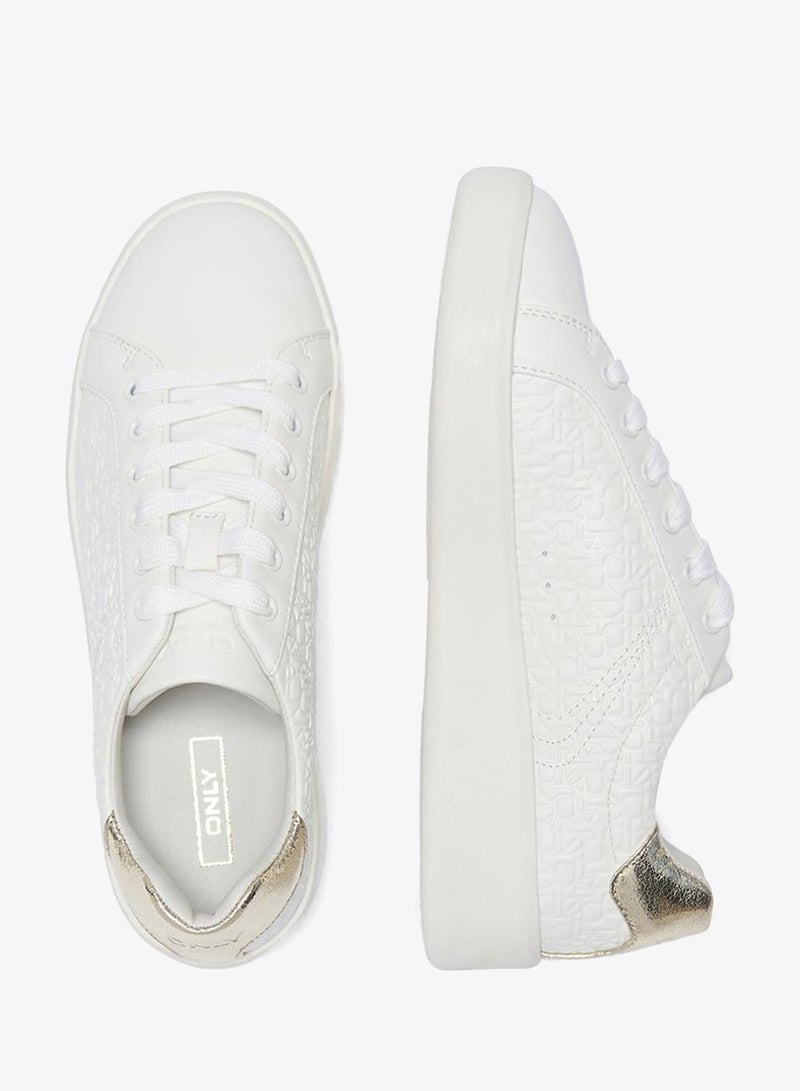 ONLY Women's ONLSOUL-8 Embossed PU Sneaker - Image 4