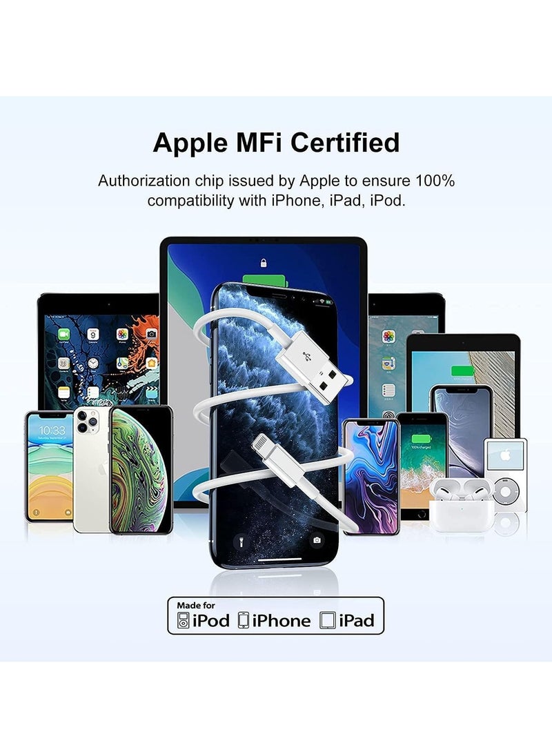 Generic - 3 Pack[ Apple MFi Certified ] iPhone Charger 3ft, Lightning to USB Cable 3 Feet, Fast Apple Charging Cable Cord 3 Foot for iPhone 14 Pro Max/13 Pro Max/12 Mini /11 Pro/11/XS/XR/8/7/6s/6/5S/iPad/Air. - Image 1