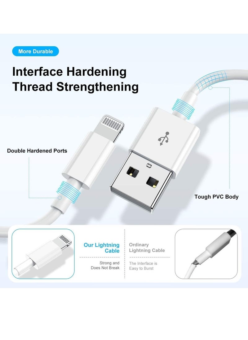 Generic - 3 Pack[ Apple MFi Certified ] iPhone Charger 3ft, Lightning to USB Cable 3 Feet, Fast Apple Charging Cable Cord 3 Foot for iPhone 14 Pro Max/13 Pro Max/12 Mini /11 Pro/11/XS/XR/8/7/6s/6/5S/iPad/Air. - Image 1