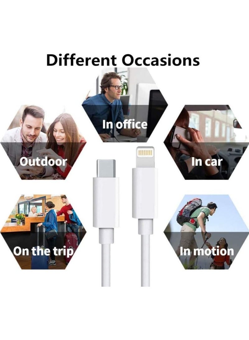 MFi Certified USB C to iPhone 12 Lightning Cable Charger,5Pack 3FT//Type C Lightning Cord Support Fast Power Delivery Wire Compatible iPhone 14 Pro Max/13/11/XS - Image 5