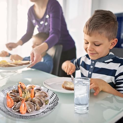 RichAxis Vegetable Steamer Basket Punching Food Drain Bowl Basket Foldable Vegetable Steamer for Cooking (30 cm) - Image 4