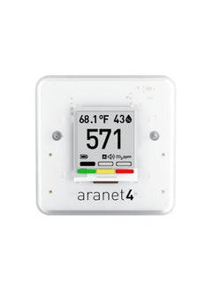 Aranet4 Home Wireless Indoor Air Quality Monitor For Office Or School Co2 Temperature Humidity And More Portable Battery Powered E Ink Screen App For Configuration And Data History