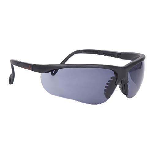 Karam ES005 Safety Goggles with Smoked Lens | Safety Glasses for Multipurpose Use for Pollution, Dust, Riding & Construction Work | Scratch & Impact Resistant - Image 2