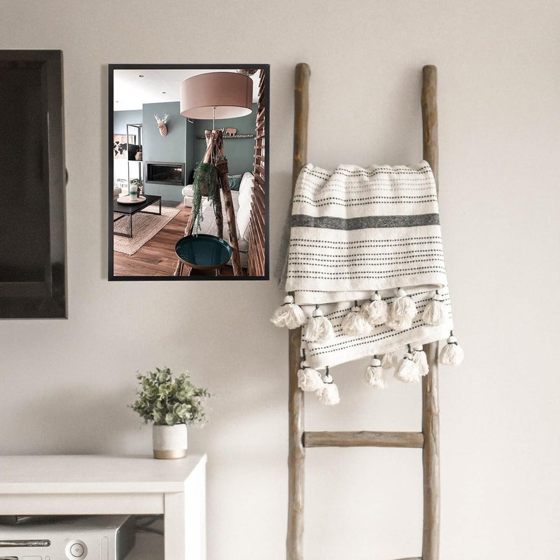 iplusmile A3 Aluminum Alloy Photo Frame Narrow Edge Metal Certificate Holder 29.7x42cm Black Wall Hanging Office Picture Display Frame - Image 5