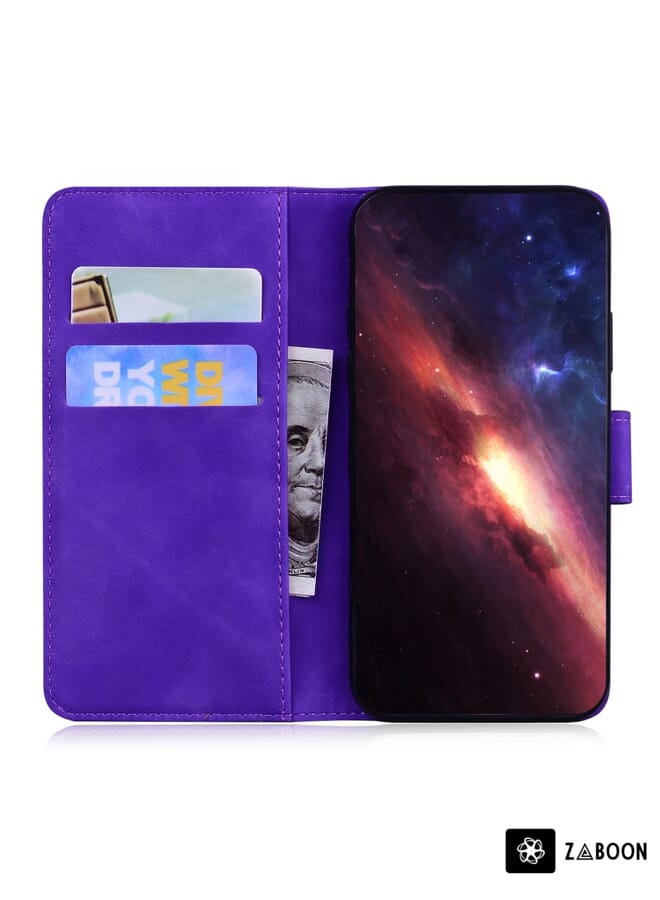 Zaboon غطاء حماية لتكنو بوفا LD7 شعور الجلد لون نقي جلد قابل للطي - Image 4