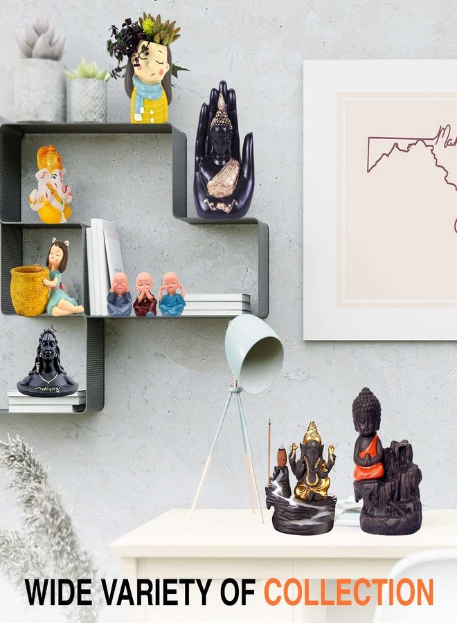 HC VILLA Dancing Ganesha Idol | Resin Handicraft Ganesh Showpiece for Home, Office & Car Dashboard | Decorative Murti for Puja & Gifting | Spiritual Figurine (Bansuri Ganesh, Standard) - Image 5