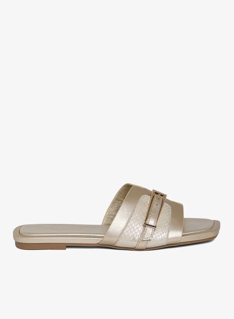 Geoomnii Geoomnii Flat Sandals for Women – Comfortable Slip-On Casual Summer Sandals for Daily Wear, Walking & Travel