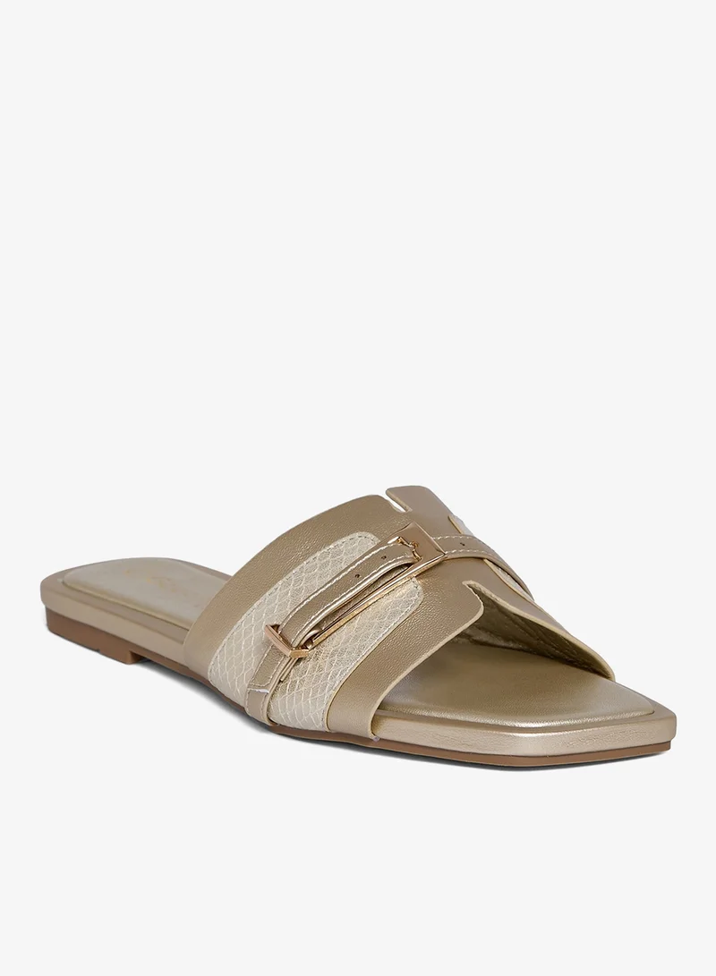 Geoomnii Geoomnii Flat Sandals for Women – Comfortable Slip-On Casual Summer Sandals for Daily Wear, Walking & Travel