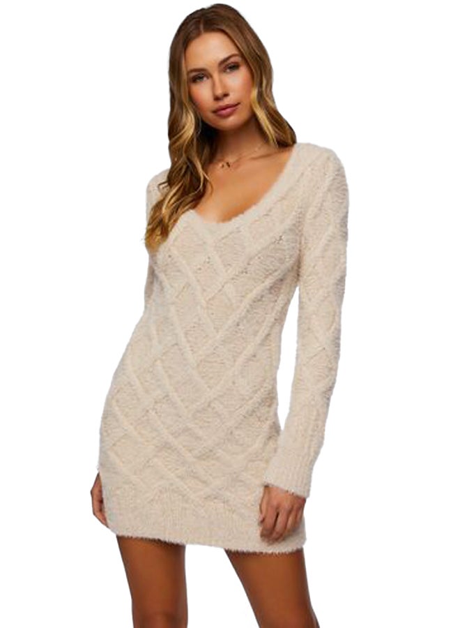 FOREVER 21 Fuzzy Knit Sweater Mini Dress - Image 4