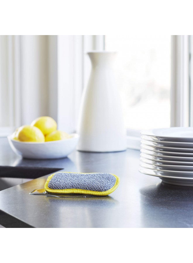 E-Cloth Washing Up Pad, Premium Microfiber Non-Scratch Kitchen Dish Scrubber Sponge, Ideal for Dish, Sink and Countertop Cleaning, 100 Wash Guarantee, Yellow, 4 Pack - Image 4