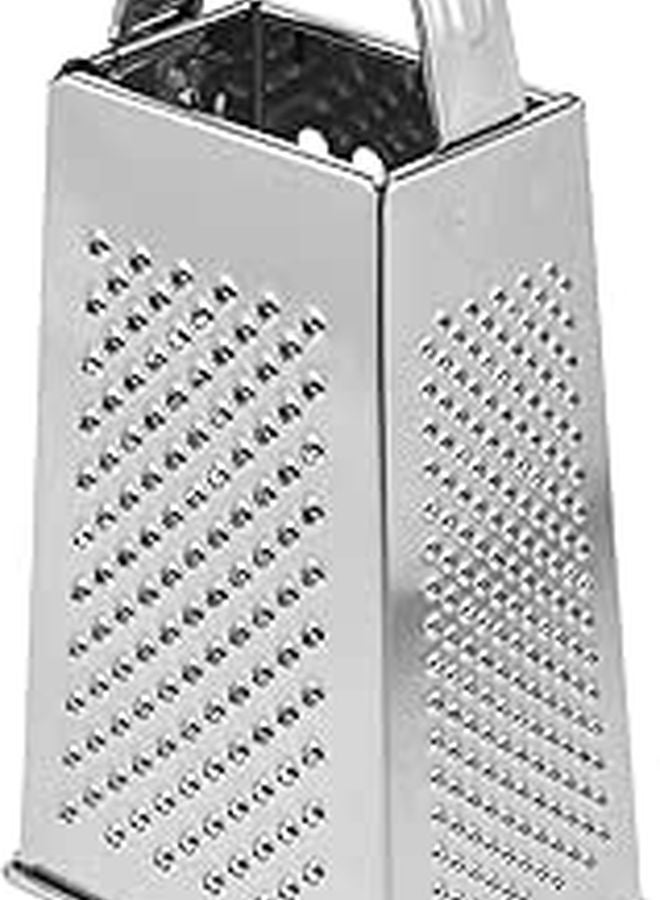 Stainless Steel 4 Sided Kitchen Grater 6 Inch Multi Functional Vegetable Cheese Shredder - Image 1