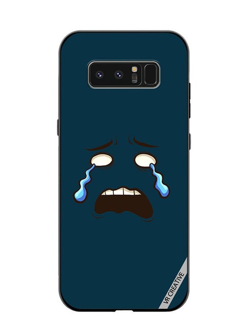 Protective Case Cover For Samsung Galaxy Note 8 Crying Face Design Multicolour