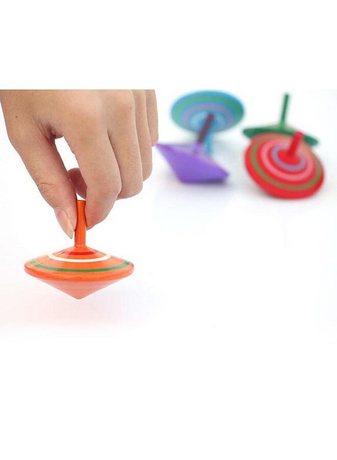 GoodPlay Gyroscope, 3 Pcs/Set Handmade Painted Wood Spinning Tops, Educational Kindergarten Toys - Image 1