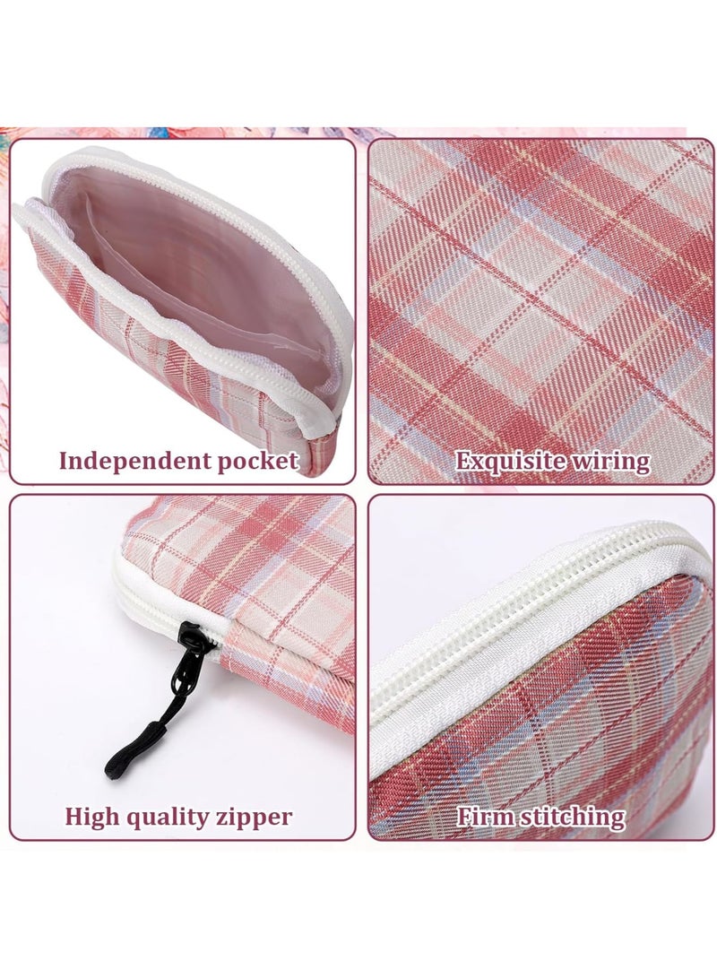 SOLARAE 3 Pcs Sanitary Napkin Storage Bag, Period Pouch, Period Bag, Lattice Feminine Menstrual Pad Tampon Storage Pouch, Portable Sanitary Pads Pouches First Period Bag for Teen Girls Women Ladies - Image 4