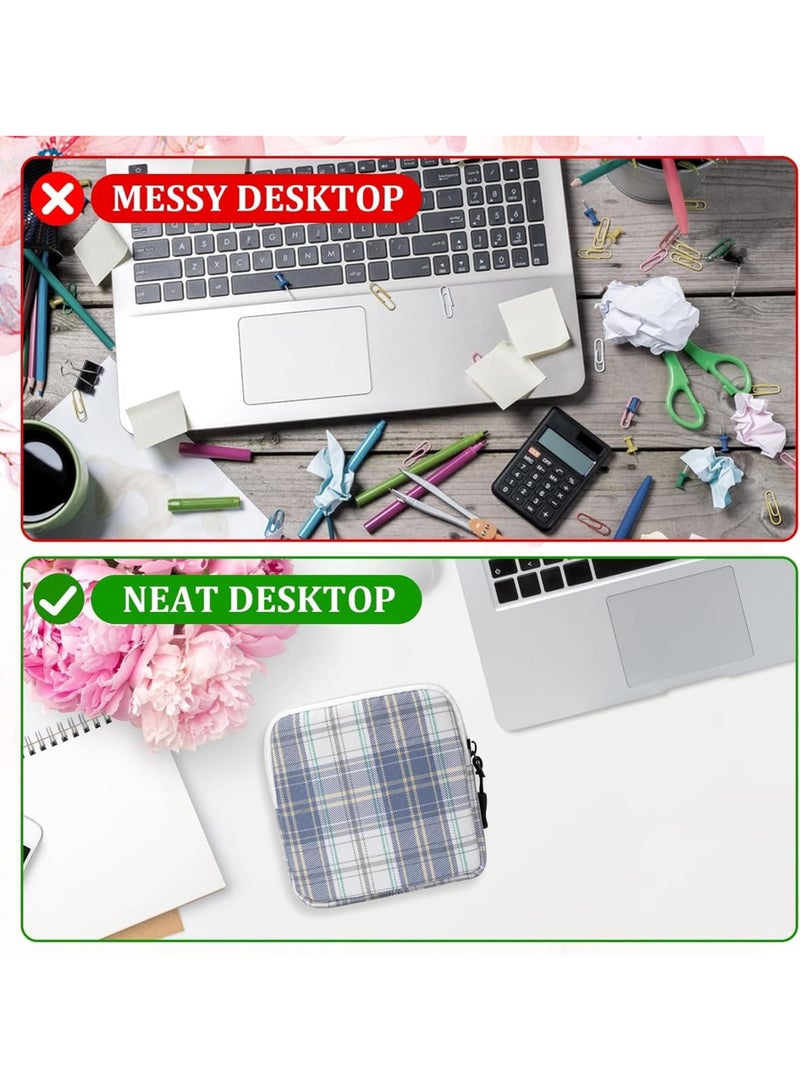 SOLARAE 3 Pcs Sanitary Napkin Storage Bag, Period Pouch, Period Bag, Lattice Feminine Menstrual Pad Tampon Storage Pouch, Portable Sanitary Pads Pouches First Period Bag for Teen Girls Women Ladies - Image 5